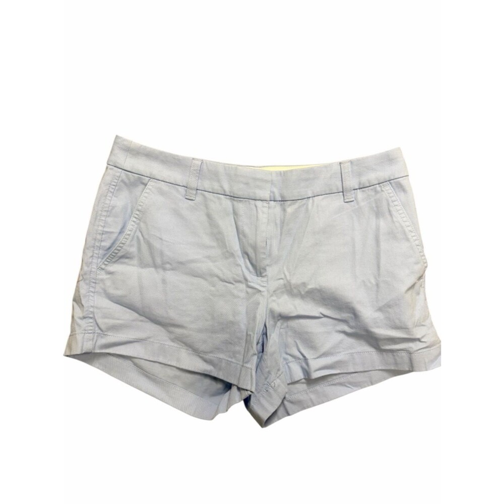 J. Crew Light Blue High Rise Cotton Chino Shorts NWT Size 8